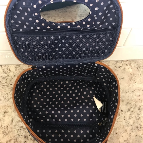 JESSICA SIMPSON Denim Rose Travel Makeup Case - Picture 3 of 6